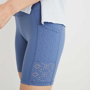 AERIE Laser Cut High Waisted Biker Short